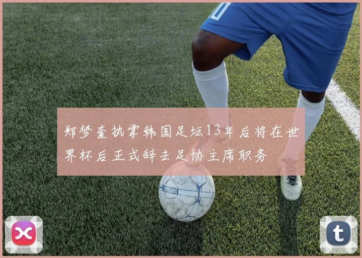 郑梦奎执掌韩国足坛13年后将在世界杯后正式辞去足协主席职务